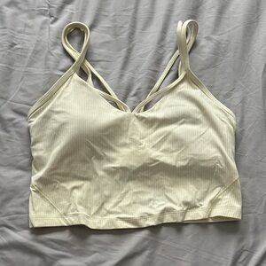 Lululemon Light Cream Strappy Bralette